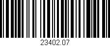 Código de barras (EAN, GTIN, SKU, ISBN): '23402.07'