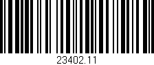 Código de barras (EAN, GTIN, SKU, ISBN): '23402.11'