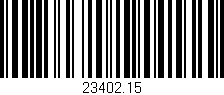 Código de barras (EAN, GTIN, SKU, ISBN): '23402.15'
