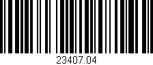 Código de barras (EAN, GTIN, SKU, ISBN): '23407.04'