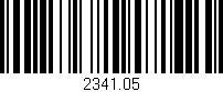 Código de barras (EAN, GTIN, SKU, ISBN): '2341.05'
