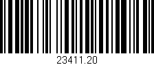 Código de barras (EAN, GTIN, SKU, ISBN): '23411.20'