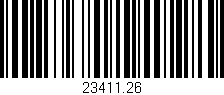 Código de barras (EAN, GTIN, SKU, ISBN): '23411.26'