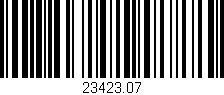 Código de barras (EAN, GTIN, SKU, ISBN): '23423.07'