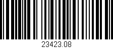 Código de barras (EAN, GTIN, SKU, ISBN): '23423.08'