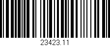 Código de barras (EAN, GTIN, SKU, ISBN): '23423.11'