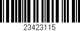Código de barras (EAN, GTIN, SKU, ISBN): '23423115'