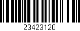 Código de barras (EAN, GTIN, SKU, ISBN): '23423120'