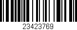 Código de barras (EAN, GTIN, SKU, ISBN): '23423769'