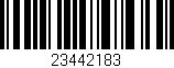 Código de barras (EAN, GTIN, SKU, ISBN): '23442183'