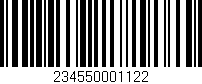 Código de barras (EAN, GTIN, SKU, ISBN): '234550001122'