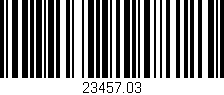 Código de barras (EAN, GTIN, SKU, ISBN): '23457.03'