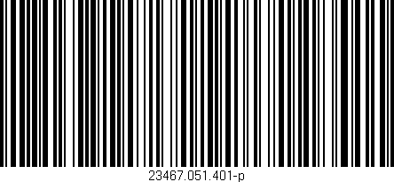 Código de barras (EAN, GTIN, SKU, ISBN): '23467.051.401-p'