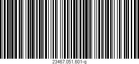 Código de barras (EAN, GTIN, SKU, ISBN): '23467.051.601-g'