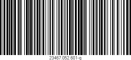 Código de barras (EAN, GTIN, SKU, ISBN): '23467.052.601-g'