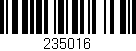 Código de barras (EAN, GTIN, SKU, ISBN): '235016'