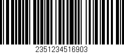 Código de barras (EAN, GTIN, SKU, ISBN): '2351234516903'
