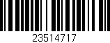 Código de barras (EAN, GTIN, SKU, ISBN): '23514717'