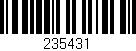 Código de barras (EAN, GTIN, SKU, ISBN): '235431'