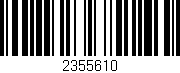 Código de barras (EAN, GTIN, SKU, ISBN): '2355610'