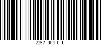 Código de barras (EAN, GTIN, SKU, ISBN): '2357_883_0_U'