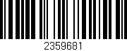 Código de barras (EAN, GTIN, SKU, ISBN): '2359681'