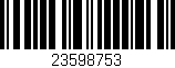 Código de barras (EAN, GTIN, SKU, ISBN): '23598753'
