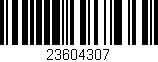 Código de barras (EAN, GTIN, SKU, ISBN): '23604307'