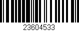 Código de barras (EAN, GTIN, SKU, ISBN): '23604533'