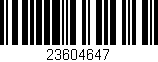 Código de barras (EAN, GTIN, SKU, ISBN): '23604647'