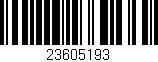 Código de barras (EAN, GTIN, SKU, ISBN): '23605193'