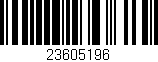 Código de barras (EAN, GTIN, SKU, ISBN): '23605196'