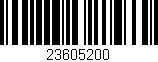 Código de barras (EAN, GTIN, SKU, ISBN): '23605200'