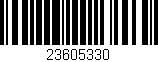 Código de barras (EAN, GTIN, SKU, ISBN): '23605330'