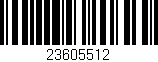Código de barras (EAN, GTIN, SKU, ISBN): '23605512'