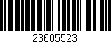 Código de barras (EAN, GTIN, SKU, ISBN): '23605523'