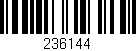 Código de barras (EAN, GTIN, SKU, ISBN): '236144'