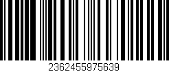 Código de barras (EAN, GTIN, SKU, ISBN): '2362455975639'