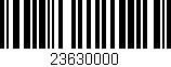 Código de barras (EAN, GTIN, SKU, ISBN): '23630000'