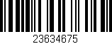 Código de barras (EAN, GTIN, SKU, ISBN): '23634675'