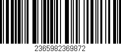 Código de barras (EAN, GTIN, SKU, ISBN): '2365982369872'