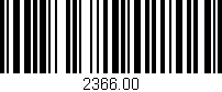 Código de barras (EAN, GTIN, SKU, ISBN): '2366.00'