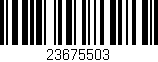 Código de barras (EAN, GTIN, SKU, ISBN): '23675503'