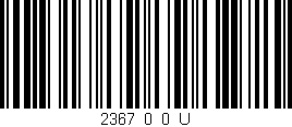 Código de barras (EAN, GTIN, SKU, ISBN): '2367_0_0_U'