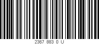 Código de barras (EAN, GTIN, SKU, ISBN): '2367_883_0_U'