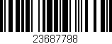 Código de barras (EAN, GTIN, SKU, ISBN): '23687798'
