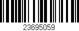 Código de barras (EAN, GTIN, SKU, ISBN): '23695059'