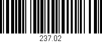 Código de barras (EAN, GTIN, SKU, ISBN): '237.02'