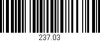 Código de barras (EAN, GTIN, SKU, ISBN): '237.03'