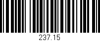 Código de barras (EAN, GTIN, SKU, ISBN): '237.15'